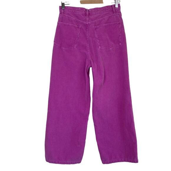 BDG Urban Outfitters Sz 28 High & Wide Corduroy Pants in Pink ‘Berry’ Retro Y2K - Picture 5 of 16